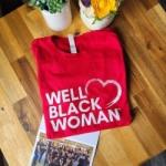 Well Black Woman T-Shirt - Red